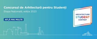 Banner CONCURSUL DE ARHITECTURĂ PENTRU STUDENȚI, EDIȚIA 2023