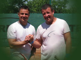 Iubește tenisul ! Partidă amicală Mihai și Robert